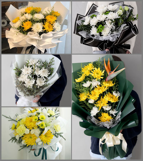山东济宁邹城市北宿镇大贾前村白事花束代送